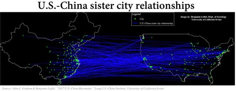 How many sister cities are there in the US?