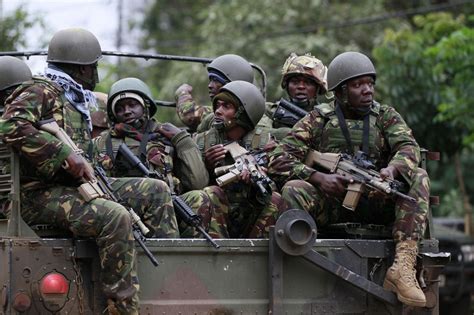 How many soldiers are there in Kenya?