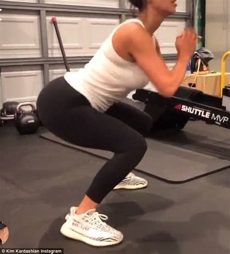How many squats does Kim Kardashian do a day?