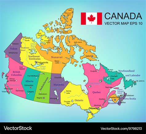 How many states and capitals does Canada have?