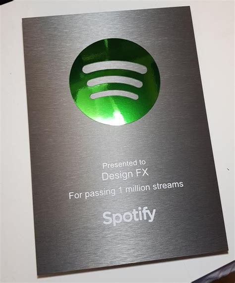 How many streams do you need to get a plaque?