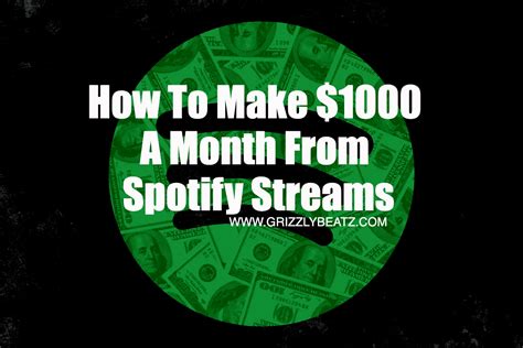 How many streams to make $1000 a month?