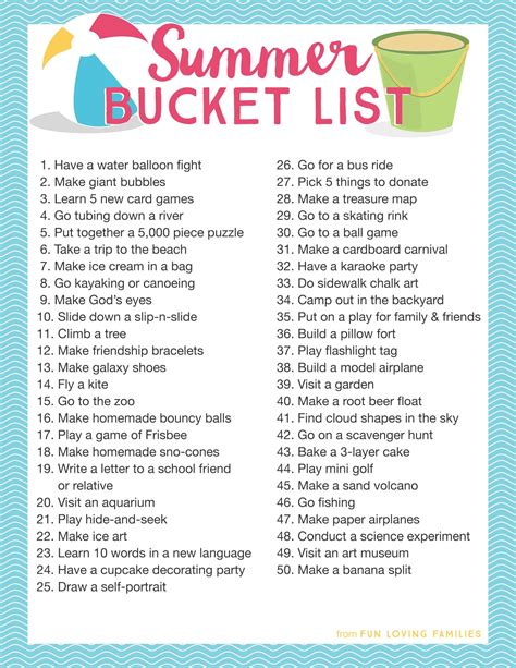 How many things are on a bucket list?