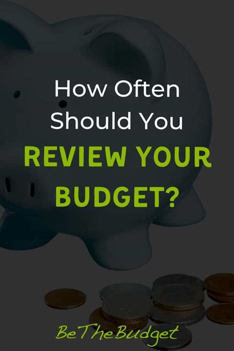 How many times a year should you review your monthly budget?