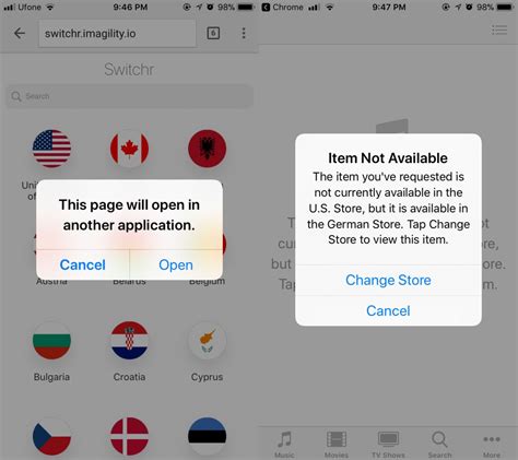 How many times can I change country in App Store?