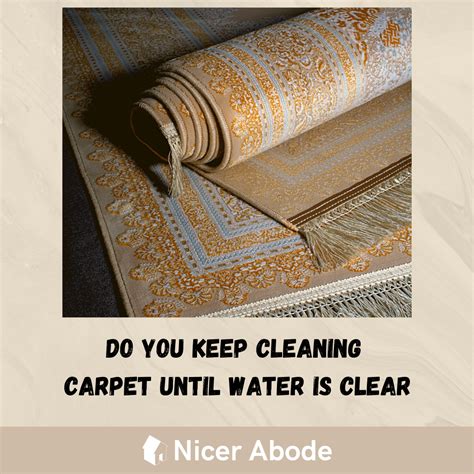 How many times do you have to shampoo carpet until water is clear?