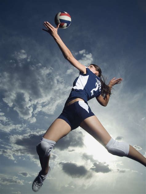 How many times does a volleyball player jump in a game?