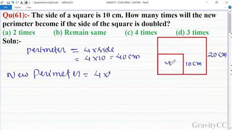 How many times is the perimeter of a square?