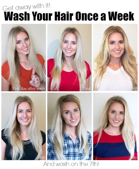 How many times wash hair in a week?