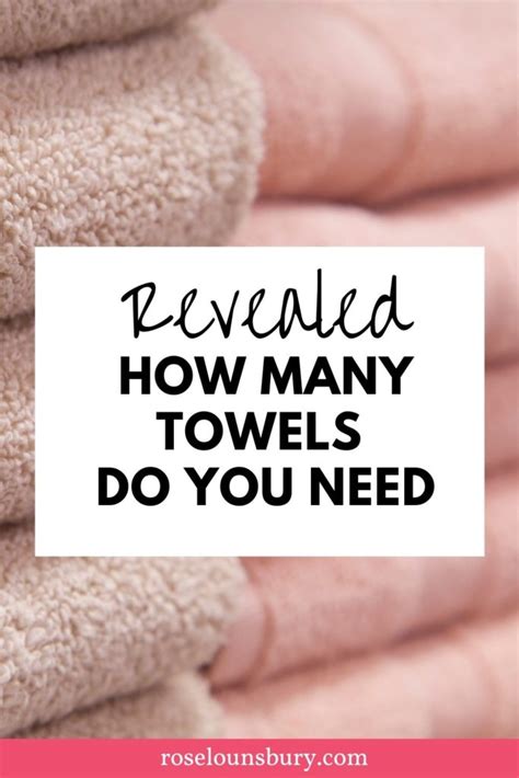 How many towels do I need?