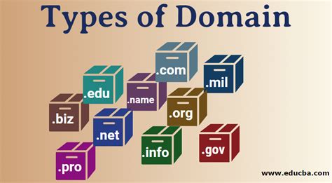 How many types of domain names are there?