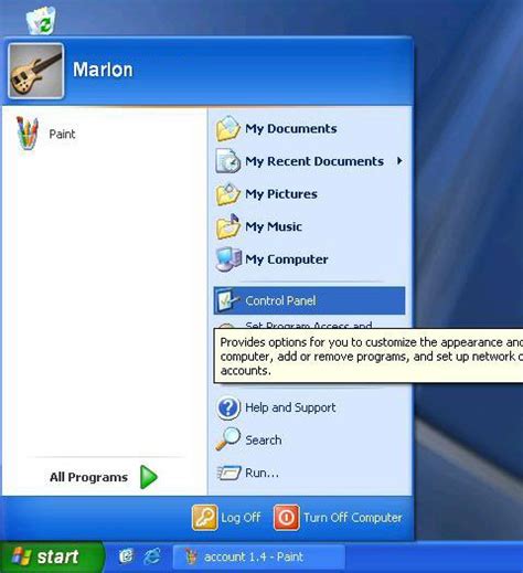 How many types of user accounts are there in Windows XP?