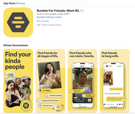How many users are on Bumble BFF?