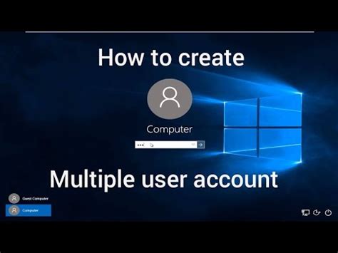 How many users can be created in Windows 10?