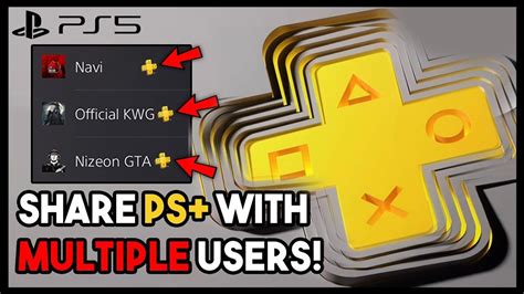 How many users can share PS Plus?