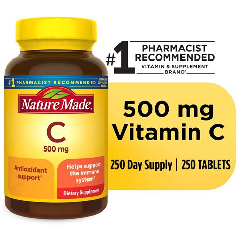 How many vitamin C 500mg tablets per day?