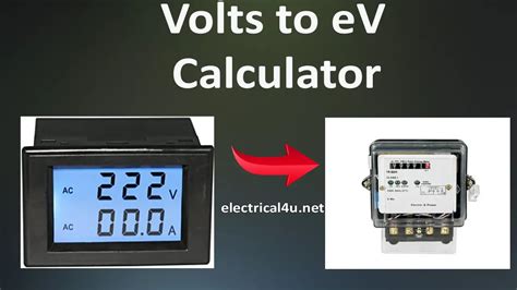 How many volts is 1 eV?