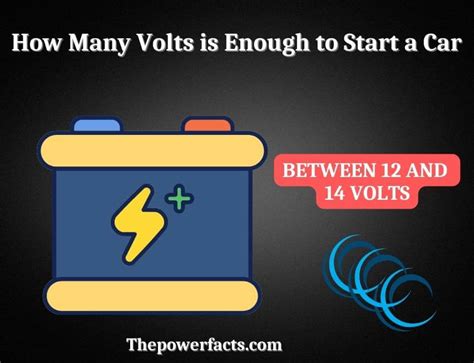 How many volts is enough to start a car?