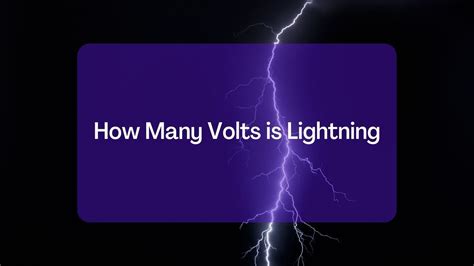 How many volts is lightning?