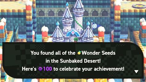 How many wonder seeds are in the sunbaked desert?