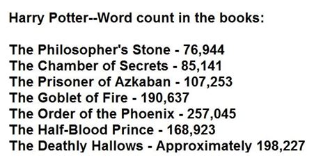 How many words are in Harry Potter?