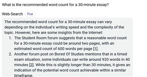 How many words is a 30 minute essay?