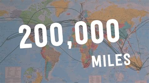 How many years is 200 000 miles?