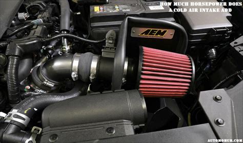 How much HP does cold air intake add?