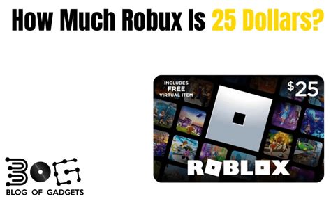 How much Robux is $25?
