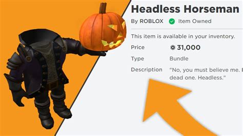 How much Robux is headless?