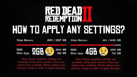 How much VRAM does RDR 2 use?