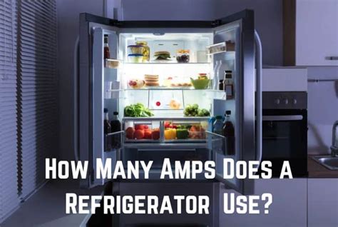 How much amps does a fridge use?