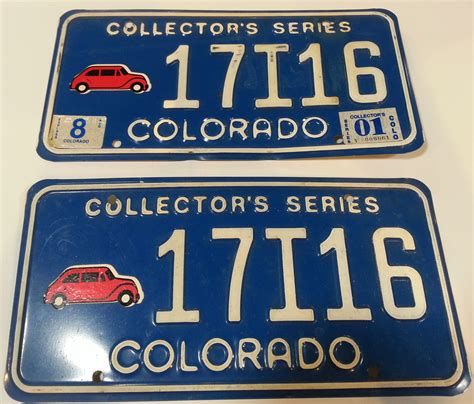 How much are Colorado plates?