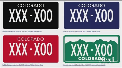 How much are black plates in Colorado?