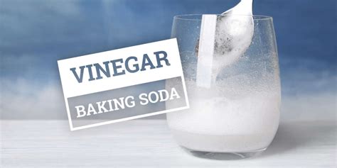 How much baking soda and vinegar to react?