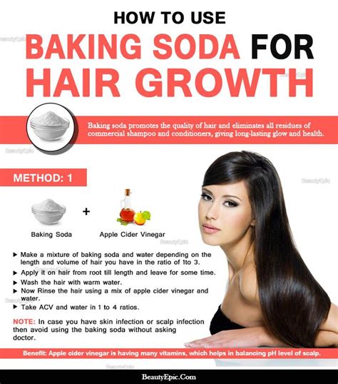 How much baking soda for hair?