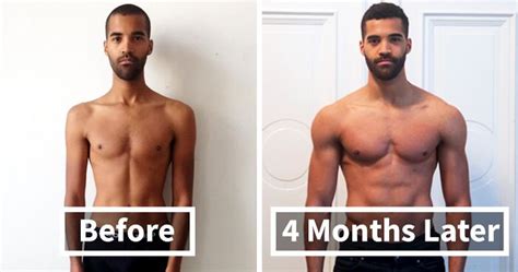 How much body change in 1 month?