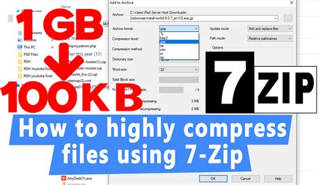How much can a zip file reduce size?