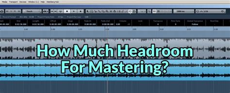 How much dB is good for mastering?
