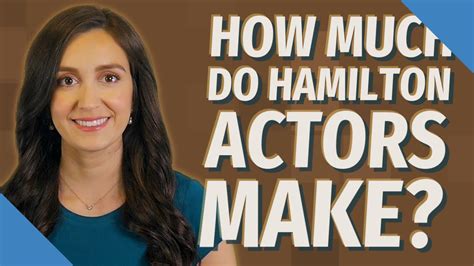 How much do Hamilton actors make per show?