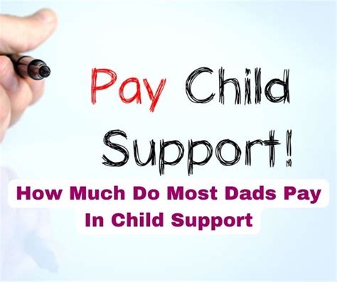 How much do most dads pay in child support?
