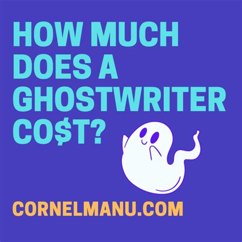 How much do you pay a ghost writer?