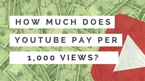 How much does 1,000 YouTube streams pay?