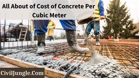 How much does 1 cubic meter of concrete cost?