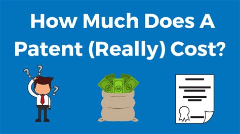 How much does 1 patent cost?