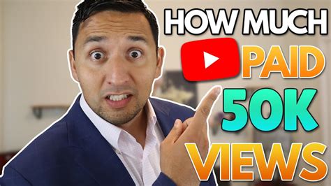 How much does 50k views on YouTube pay?