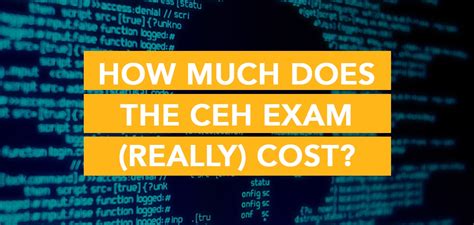 How much does CEH test cost?