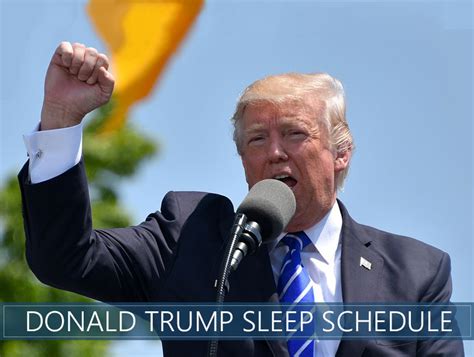 How much does Donald Trump sleep?
