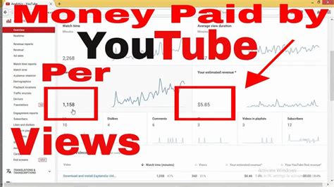 How much does YouTube pay per view live stream?