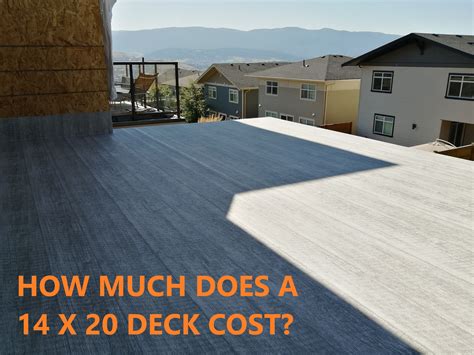 How much does a 14x20 deck labor cost?